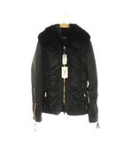 アンナモリナーリ ANNA MOLINARI ダウンジャケット ファー アウター I42 黒 /NR
