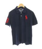 子供服 ポロシャツ カットソー 半袖 ビックポニー 160 80 紺 ネイビー /HN