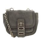  ティラマーチ TILA MARCH BAG ショルダーバッグ チェーンショルダー スエード グレージュ /SR ●D