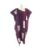 ソウソウ SOU SOU ワンピース ロング 半袖 紫 パープル /AN41