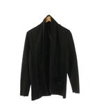 カズユキ クマガイ アタッチメント KAZUYUKI KUMAGAI ATTACHMENT フランネラーナスムース ストールジャケット ボタンレス 2 黒 /DF
