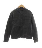 ヒルフィガーデニム HILFIGER DENIM ライダースジャケット シングル ジップアップ L 黒 ブラック 69-2611825-240 /AN64