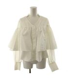 アメリヴィンテージ Ameri VINTAGE PETAL RUFFLE SHIRT シャツ ブラウス 長袖 フリル F 白 ホワイト 01320420160 /AN24