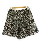 チェスティ Chesty 23AW 20TH Celebration ショートパンツ レオパード柄 ヒョウ柄 ジャガード 0 黒 ブラック 白 ホワイト 茶 ブラウン 23K801 /KU
