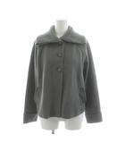 レオナール LEONARD ニットジャケット ウール アルパカ混 2 グレー 0367959 /AN10