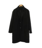 ザラ ZARA チェスターコート ウール アウター M 黒 ブラック 3046/470/800 /YM