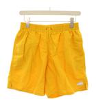 ナイキ NIKE AF1パッチリサイクルナイロンショーツ ショートパンツ イージーパンツ ウエストゴム スウォッシュ刺繍 M L 黄 イエロー NESSF509 /YT