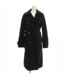マックスマーラ MAX MARA トレンチコート ロング コート 42 黒 ブラック /☆G