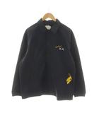 ユニクロ UNIQLO x KAWS+WARHOL コーチジャケット アウター L 黒 ブラック 長袖 ロゴ刺繍 /RR