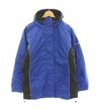 コロンビア Columbia マウンテンパーカー ジャケット 上着 M 青 ブルー 黒 ブラック サイド切替 ナイロン ジップアップ /HN
