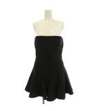 ザラ ZARA ベアトップ ワンピース ミニスカート ドレス ノースリーブ XS 黒 ブラック /☆G