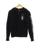 ヒステリックグラマー HYSTERIC GLAMOUR × KISS ジップアップパーカー ジャケット ロゴ プリント F 黒 0161CF03 /BM