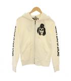 ヒステリックグラマー HYSTERIC GLAMOUR × KISS ジップアップパーカー ジャケット ロゴ プリント F 白 0161CF03 /BM