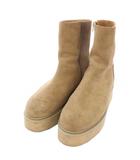 カミナンド caminando 24AW MIDDLE BOOTS ショートブーツ スエード 厚底 9 ベージュ 24093510002930 /TK