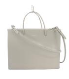  メディア MEDEA HANNNA BAG ハンドバッグ ショルダーバッグ 2WAY カウレザー グレー /TK