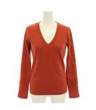 イエナ IENA ラ ブークル LA BOUCLE 25SS コンパクトベアVネックカットソー Tシャツ ロンT 長袖 タグ付き F オレンジ 25070914392010 /YT