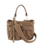 グッドグリーフ GOOD GRIEF L'Appartement取り扱い BELTED SHOULDER BAG ショルダーバッグ ハンドバッグ 2WAY ブラウン /TK