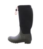 ハンター HUNTER 長靴 レインブーツ ロングブーツ ラウンドトゥ ローヒール ワンカラー ロゴ UK4 黒 ブラック /BB