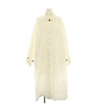 フリークスストア FREAKS STORE ステンカラーコート F 白 ホワイト 無地 長袖 比翼 ロング /HN