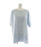 イエナ IENA Tシャツ 水色 半袖 ボートネック 無地 /NS