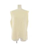 リブニット ノースリーブ ストレッチ ワンカラー S アイボリー /BB