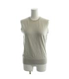 23SS ニット セーター S グレー ラウンドネック ノースリーブ リブ裾 /AP