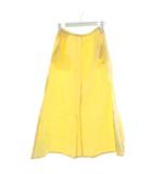 ユナイテッドアローズ UNITED ARROWS フレアスカート ロング リネン 麻 34 黄 イエロー 1524-144-2254-5510 /AN32