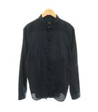 アルマーニエクスチェンジ A/X ARMANI EXCHANGE シャツ 長袖 比翼ボタン L 紺 ネイビー 6YZC74 ZN38Z /YT