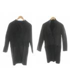 カールドノヒュー KARL DONOGHUE ムートンジャケット ラムレザー 羊革 リバーシブル アウター XS 黒 ブラック /AN30