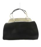 フルラ FURLA ボストンバッグ ハンドバッグ レザー 黒 ブラック 白 ホワイト /AN35