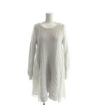 マーキュリーデュオ MERCURYDUO ワンピース ミニ F グレー 長袖 ケーブル編み プリーツコンビ /AP