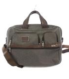 トゥミ TUMI ALPHA 2 アルファ2 2WAY ビジネスバッグ 書類かばん ハンドバッグ ショルダーバッグ ロゴチャーム グレー 茶 ブラウン /BB