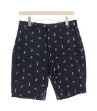ポロ ラルフローレン POLO RALPH LAUREN ショートパンツ ハーフパンツ 総柄 28 ネイビー 紺 /☆G