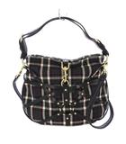 ディーゼル DIESEL ハンドバッグ ショルダーバッグ 2WAY チェック柄 黒 /TK