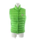モンクレール MONCLER LIANE ダウンベスト ロゴ ナイロン 0 黄緑 310934830399 /AN16