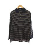 ポロゴルフ ラルフローレン POLO GOLF RALPH LAUREN ポロシャツ コットン L 紺 ネイビー ボーダー 長袖 /YM