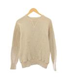 フリーダムスリーブスウェット トレーナー 長袖 クルーネック ワンカラー ストレッチ 裏起毛 38 ベージュ /BB