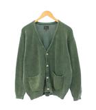 Summer Knit Cardigan サマーニットカーディガン 長袖 Vネック 片畦編み 38 緑 グリーン 25S-PPCK1 /BB