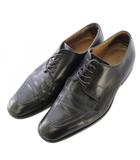 ビジネスシューズ ラウンドトゥ ローヒール レザー ワンカラー 28.5cm 黒 ブラック /BB