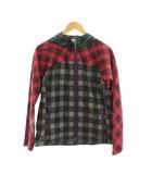 マーモット MARMOT ジャケット 上着 L 赤 緑 グレー チェック柄 長袖 フード付き /JP