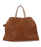 ザロウ THE ROW SOFT MARGAUX ソフトマルゴー 15 トートバッグ ハンドバッグ レザー 茶 /KH