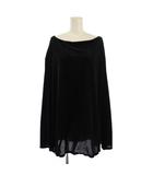 アメリヴィンテージ Ameri VINTAGE 22AW UND 2WAY SHEER VELOUR LOOSE TOP カットソー 長袖 F 黒 0224203221350 /BM