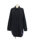 ラコステ LACOSTE ステンカラーコート アウター 40 紺 ネイビー 無地 長袖 BF132E /YM