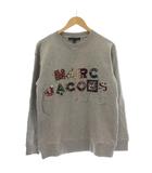 マークジェイコブス MARC JACOBS ビジューロゴ スタッズ スウェット トレーナー 長袖 XS グレー M4007609 /☆G