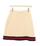 グッチ GUCCI 台形スカート ミニ シェリーLINE 40 白 453892 /KH