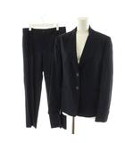 ラルフローレン RALPH LAUREN スーツ セットアップ テーラードジャケット シングル パンツ スラックス ストライプ柄 ウール 6 紺 ネイビー /AN62