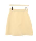グッチ GUCCI 台形スカート ミニ ウールシルク 38 白 436198 /KH