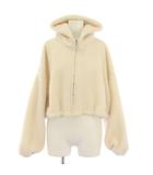 スナイデル SNIDEL バリエマウンテンパーカー ジップアップ ジャケット ショート丈 ボア ワンカラー F 白 ホワイト SWFJ234087 /BB