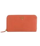 プラダ PRADA 長財布 ラウンドファスナー 小銭入れ ピンク /MI ■OH