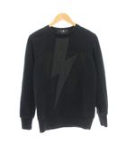 スウェット スタッズ トレーナー 長袖 XS 黒 ブラック AA641431 /☆G